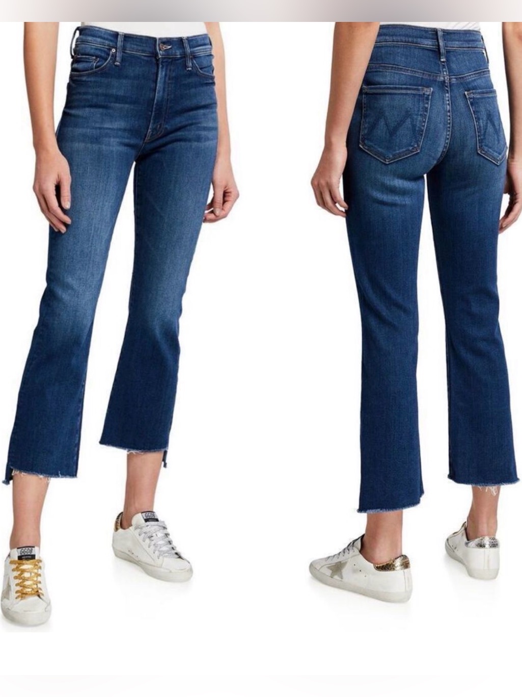 Mother Insider Crop Step Fray Straight Leg Size 31